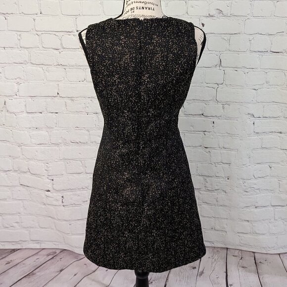 THEYSKENS' THEORY Black Gold Dino Sheath Dress 2 36 - Picture 5 of 10